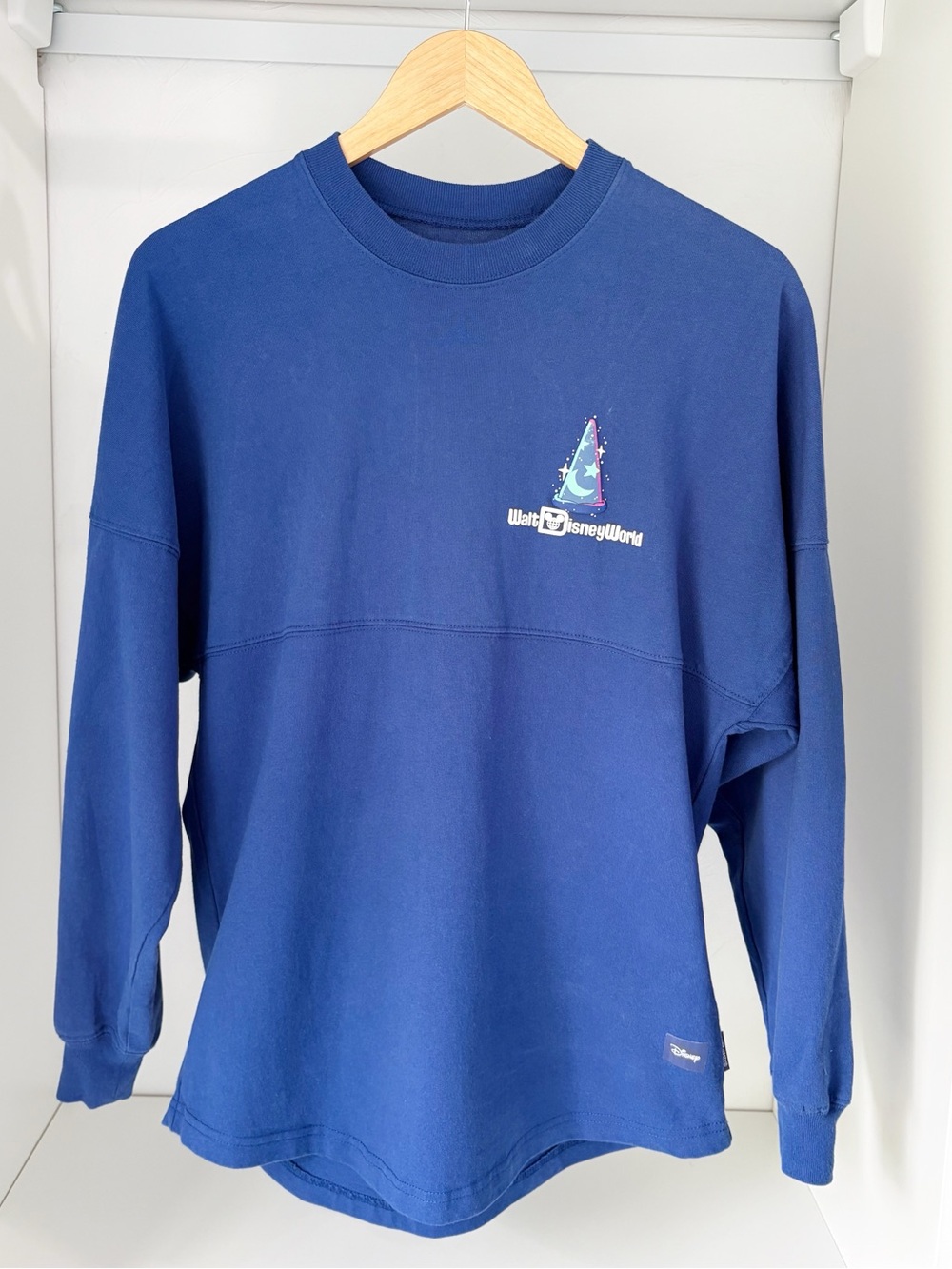 Disney Royal Blue Fantasia Sorcerer Mickey Long Sleeve Crewneck